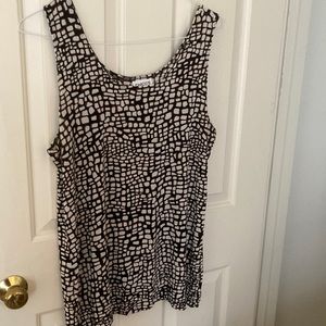 Chico’s animal print tank; Size 3 (16-18 regular) sleeveless top